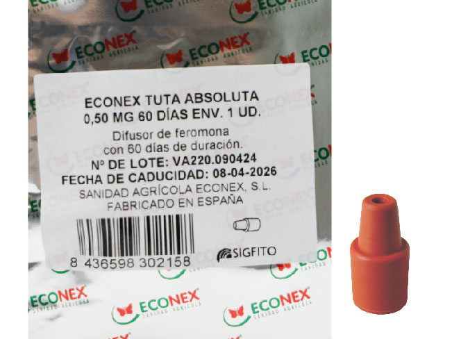 Difusor de feromonas ECONEX TUTA ABSOUTA 0,50 MG 60 DÍAS