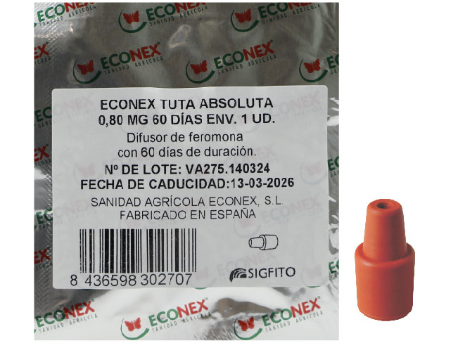 Difusor de feromonas ECONEX TUTA ABSOUTA 0,80 MG 60 DÍAS