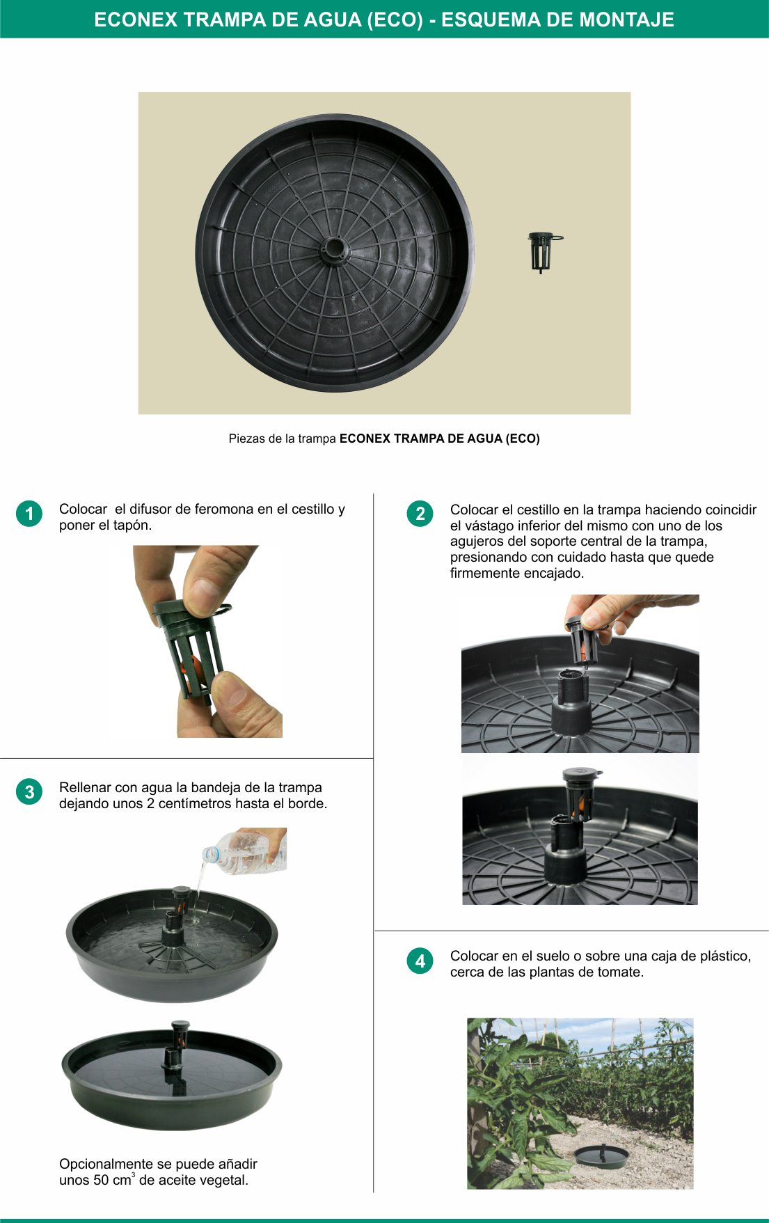 ECONEX TRAMPA DE AGUA ECO - ESQUEMA DE MONTAJE